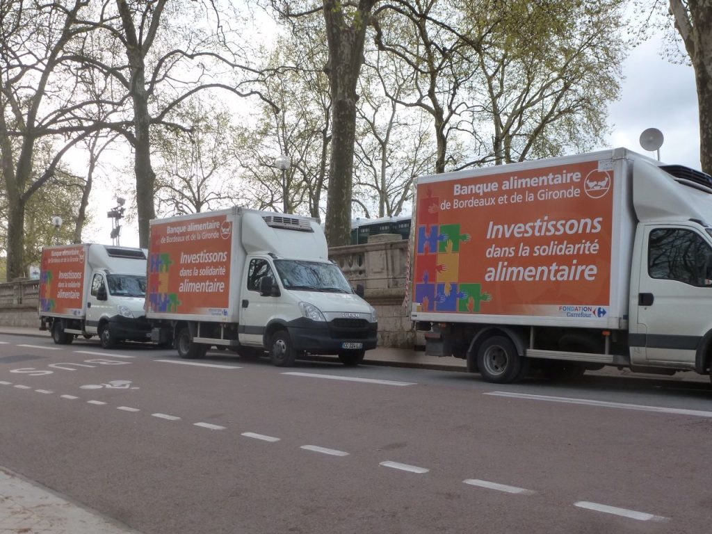 camions de la banque alimentaire